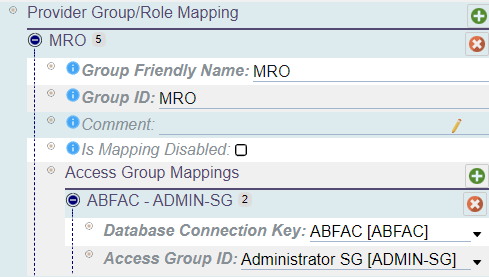 Alternative Setting for Provider Group or Role Mapping for MRO